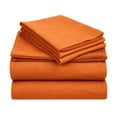 thumbnail image 2 of Traditional Cotton Flannel Bed Sheet Deep Pocket Solid Flat Fitted Sheet Set, 2 of 10