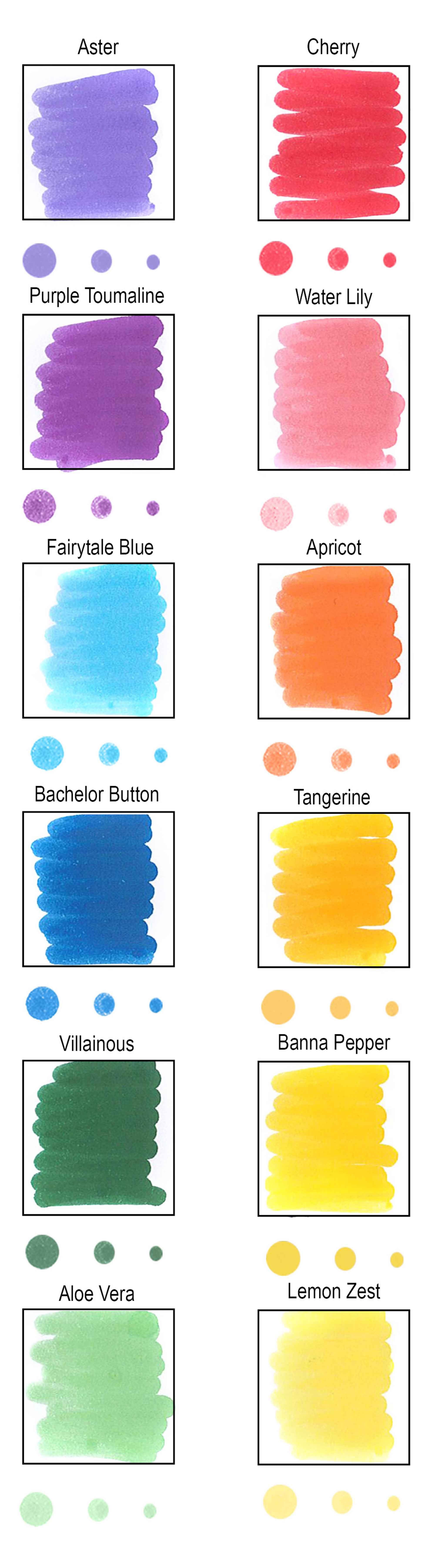 Leisure Arts RainbowithDot Marker 12 piece