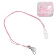 thumbnail image 1 of Cordón para auriculares Sincero Rosa con clip blanco, 1 of 10
