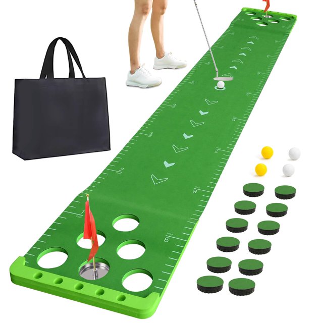 Set de putt de golf Sagsewful con bolsa y 4 pelotas
