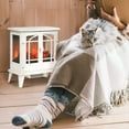 thumbnail image 2 of HOMCOM Electric Fireplace Heater Fireplace Stove with Overheat Protection, 2 of 10