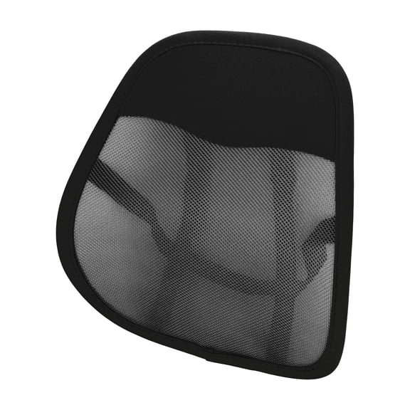 Unique Bargains Breathable Mesh Car Seat Lumbar Cushion Memory Foam Support 44.5x41.5cm Mesh Black 1 Pc