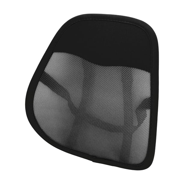 Cojín Lumbar para Asiento de Automóvil de Malla Transpirable Unique Bargains Soporte de Espuma Viscoelástica 44.5x41.5cm Malla Negra 1 Pc