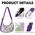 thumbnail image 2 of Boho Sling Bag featuring Abstract Floral Watercolor Design Adjustable Strap Compact Nylon Crossbody Purse Ideal for Women and Men on the Go, 2 of 5