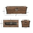 thumbnail image 3 of Noble House Azalea Outdoor 3 Pc  Chat Set w/ Fire Pit Natural Mocha, 3 of 13