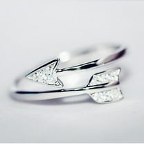 Women 925 Sterling Silver Heart Shaped Adjustable Index Finger Ring Fashion Jewelry Elegant Everyday Shine Now