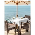 thumbnail image 3 of Outdoor Tablecloths with Umbrella Hole & Zipper, Teal Green Eucalyptus Leaves 54x54 Inch Square Tablecloths, Spring Plants Leaves Country Waterproof Table Cloth, Patio/Pool/Picnic Table Covers, 3 of 8