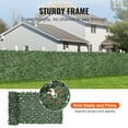 thumbnail image 6 of KFFKFF 39"x98" Artificial Faux Ivy Leaf Privacy Fence Screen Decor Panel Hedge, 6 of 9
