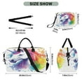 thumbnail image 3 of Travel Duffel Luggage Bag Sports Duffle Bag Gym Bag with Zipper Rainbow-colored Unicorn, 3 of 7