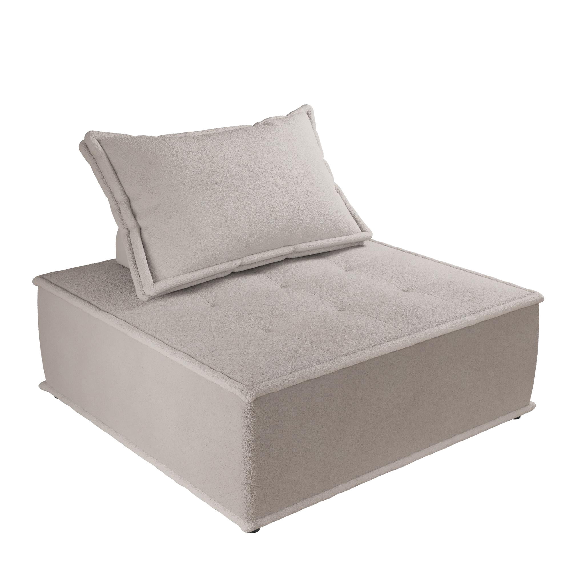 DHP Paloma Upholstered Accent Chair, Textured Taupe Fabric