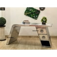 thumbnail image 1 of NauticalMart Aviator Wing Desk Aluminium Table Home Office Aviator Furniture Decor (Two Drawer, 70 Inches), 1 of 5