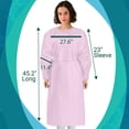 thumbnail image 2 of Paquete de 10 batas aislantes desechables de Medical Nation, color rosa, 2 of 6