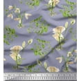 thumbnail image 1 of Soimoi Cotton Duck Fabric Leaves & Flower Printed Fabric 1 Yard 42 Inch Wide, 1 of 1