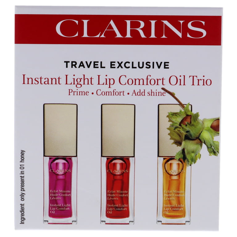 lille orm Forfølge Clarins Ladies Instant Light Lip Comfort Oil Trio Set Oil Gift Set Makeup  3380810314113 - Walmart.com