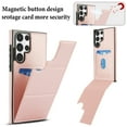 thumbnail image 2 of Allytechgroup Wallet Case for Samsung Galaxy S22 Ultra with Credit Card Slot, PU Leatehr Phone Case with Stand RFID Blocking Shockproof Back Cover for Samsung Galaxy S22 Ultra for Women Men, Rosegold, 2 of 5