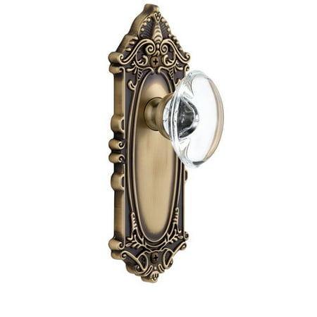 Grande Victorian Door - Grandeur Provence Single Dummy Door Knob with Grande Victorian Backplate