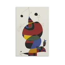 Joan Miro Posters 2 Artworks Canvas Poster Room Aesthetic Wall Art Prints Home Modern Decor Gifts 12x18inch(30x45cm)