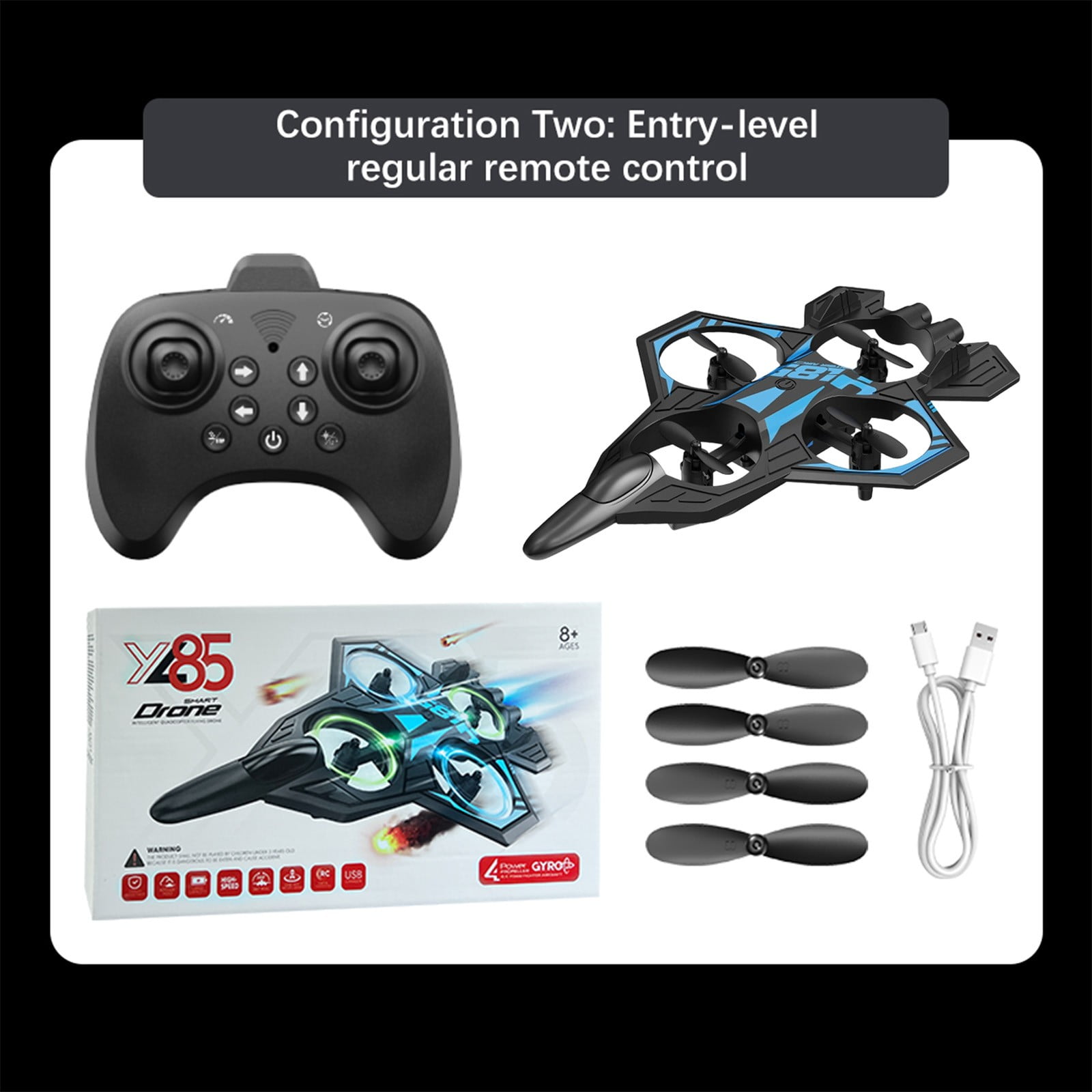 Remote Control Airplanes, RC Planes for Adults, Airplane Fighter Jet with Light, 360° Flip, Stunt Roll, Beginners Gifts