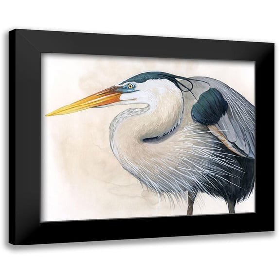 Popp, Grace 14x12 Black Modern Framed Museum Art Print Titled - Blue Hunter I