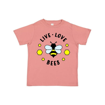 

Inktastic Live Love Bees Gift Toddler Boy or Toddler Girl T-Shirt