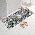 thumbnail image 2 of Pioneer Flower Floral Print Pattern Bathroom Rugs Mat, Non Slip Microfiber Bathroom Rug with Rubber Backing, Soft Mats for Bathroom Floor Tub Shower, 24"x60", 2 of 5