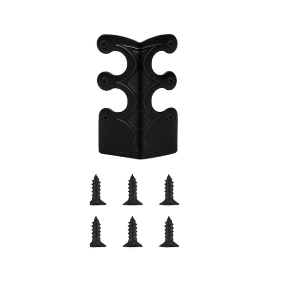 4 Pcs Metal Baseboard Corner Protectors, Vintage Metal Corner Protector Table Corner Edge Cover with Screws for Furniture Living Room Office, Black