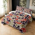thumbnail image 3 of Manfei Farmhouse Camo Twin Quilt Set, Game Controller Twin Coverlet Set, Rust, 2-Piece, 1 Bedspread and 1 Pillowcase, 3 of 7