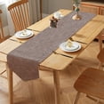 thumbnail image 7 of Yhmxh Cotton Linen Table Runner, 12x 82 Inch Rustic Farmhouse Table Runners, Long Dining Table Runners for Dinner Parties, Wedding, Christmas, Machine Washable & Easy Care Long Table Decoration, 7 of 7