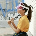thumbnail image 4 of Women Transparent Sun Visor Hat Uv Protection Cover Flexible Summer Cap, 4 of 5