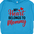thumbnail image 3 of Inktastic My Heart Belongs to Mommy with Red Hearts Toddler Hoodie, 3 of 4