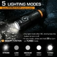 thumbnail image 5 of EverBrite Mini Flashlight, Rechargeable Flashlight with USB C Cable, 5 Light Modes Pocket Flashlight, 500 Lumens Magnetic Flashlight with Clip for Repair, Outdoors, Emergency, 5 of 10