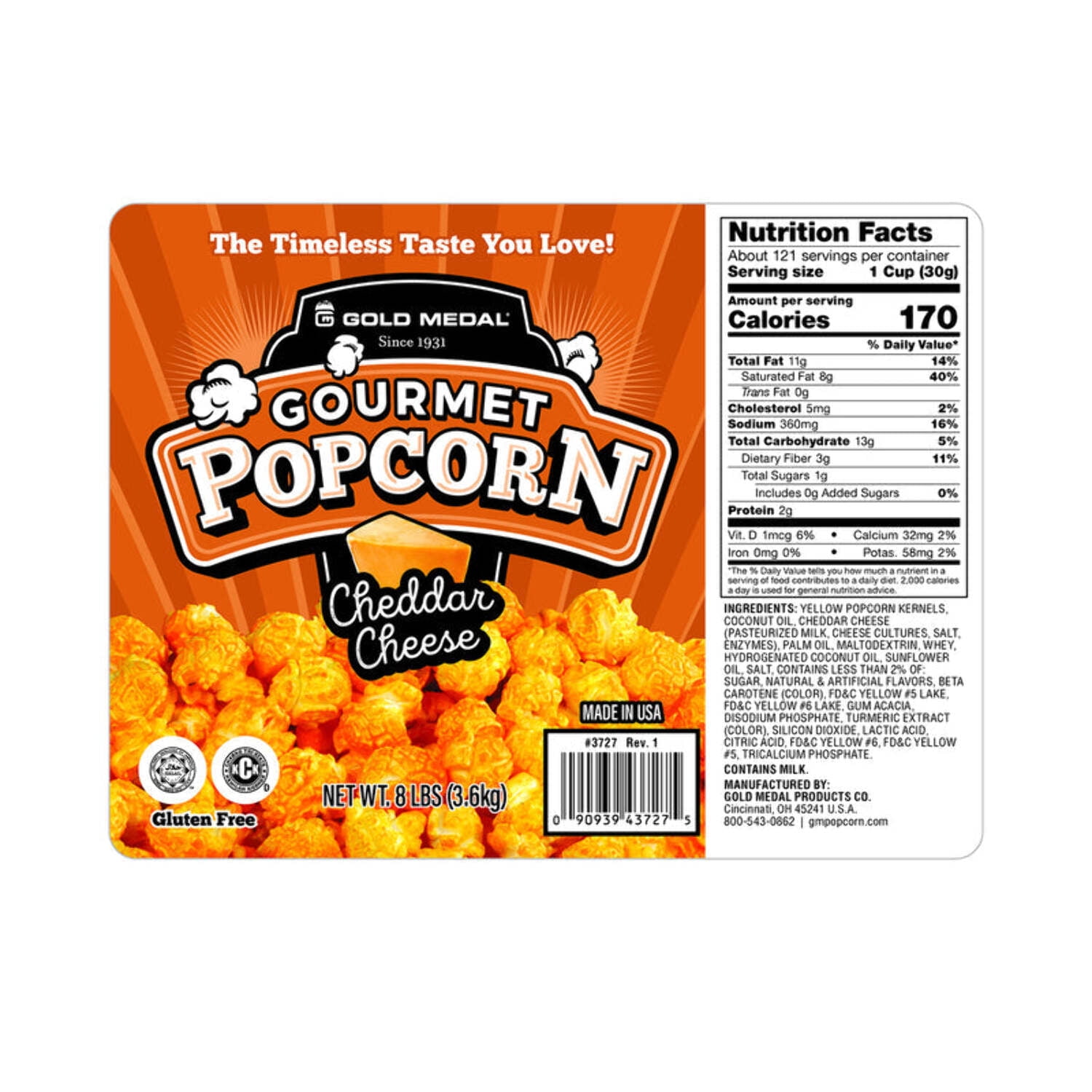 Gold Medal Old Fashioned Caramel Corn Gourmet Popcorn (18 Pound Bulk)