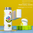 thumbnail image 2 of Taza de vacío para niños de alta gama, taza recta de acero inoxidable 304 para beber para estudiantes hombres y mujeres, taza de agua portátil que rebota, 2 of 3