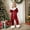 Red, variant on Girls Casual Outfits Long Sleeve Shirt and Trousers Pajama Sets Comfortable Daily Wear Two-Piece 12-13 Years Red