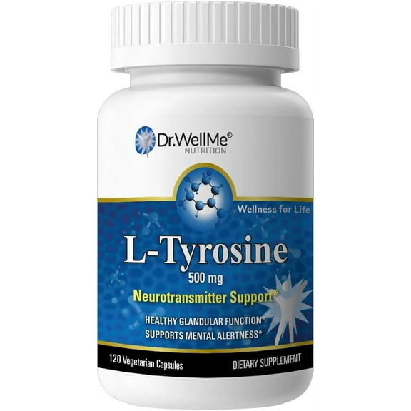 Dr.WellMe L-Tyrosine 500mg Capsules, Dietary supplements-120 Capsules