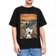 thumbnail image 5 of Camiseta de algodón divertida para hombre, con estampado artístico de Peanuts, Charlie Brown, Scream, Snoopy, camisetas hippies de verano con cuello redondo, camisetas informales de gran tamaño, 5 of 5