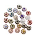 thumbnail image 3 of Apmemiss Clearance Rhinestone Buttons, Crystal Rhinestone Buttons Flatback Crystal Flower Buttons Wedding Bridal Accessory for Women Crafts DIY Jewelry Making Clothes Bags Shoes Bouquet Decoration, 3 of 3