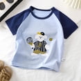 thumbnail image 2 of YEPGAR Toddler Boy Girl Short Sleeve T Shirts Casual Tops Tee Shirt (White, 18-24 Months), 2 of 6