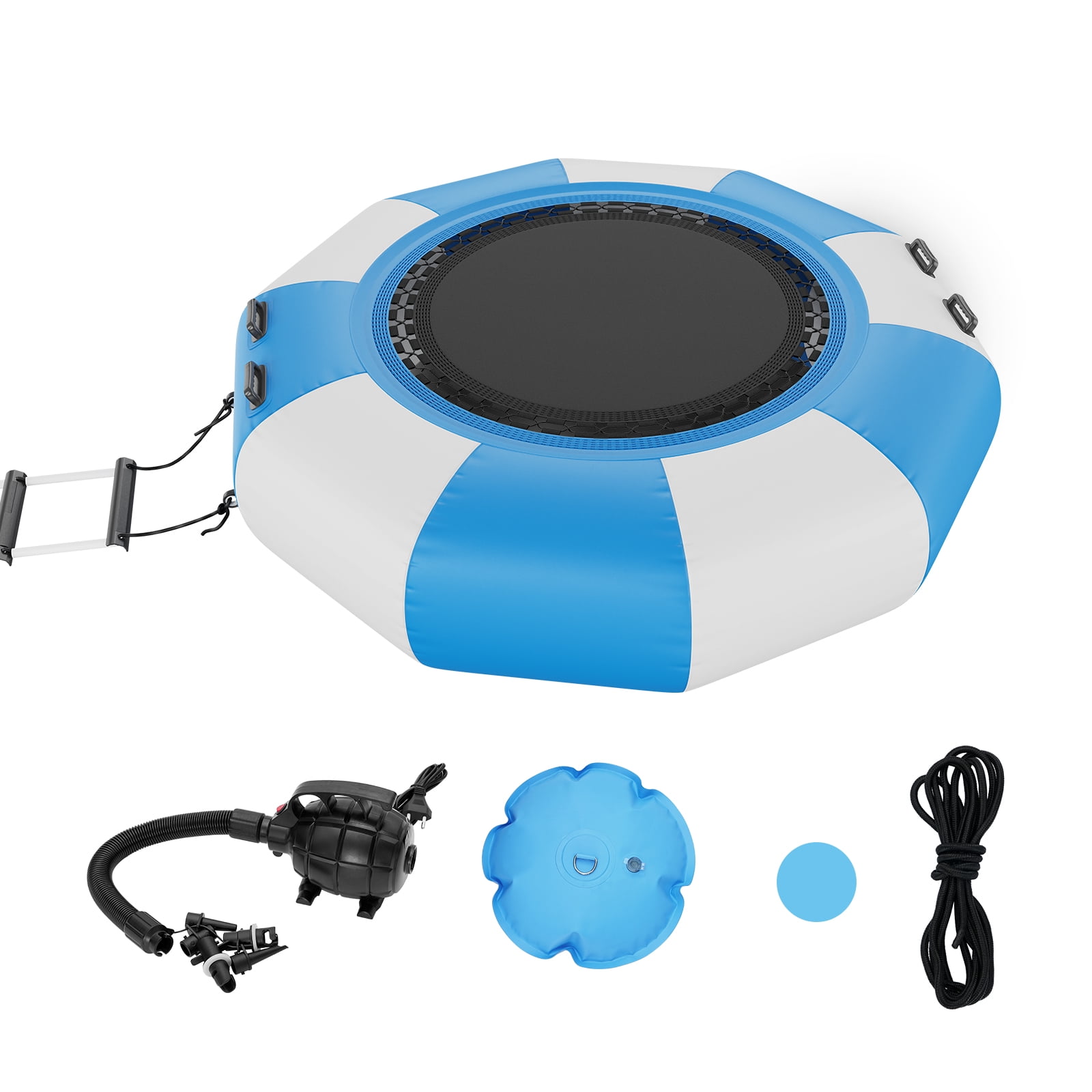 Bote Inflable, Bote Inflable Para 4 Personas, Con Piso De Madera Marina Y Banco De Aluminio Ajustable, Carga 1000 Libras, Remos De Aluminio, Bomba De Aire Y Bolsa De Transporte | ES
