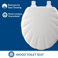 thumbnail image 2 of TOILET SEAT RND SHELL WH (Pack of 1), 2 of 8