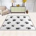 thumbnail image 2 of Yayeee Area Rugs for Living Room 6.7'x4.8' Non Slip Washable Bedroom Floor Carpet, Black Cartoon Cat Paw, 2 of 5