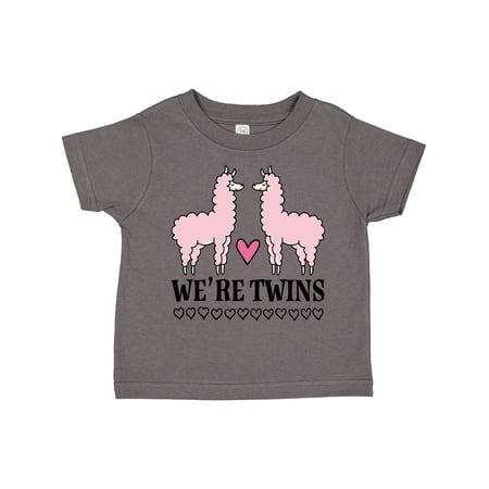 

Inktastic Twin Girls Pink Llama Gift Toddler Toddler Girl T-Shirt