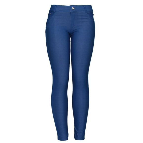 Womens Fashion Fitted Jeggings - Blue - Small
