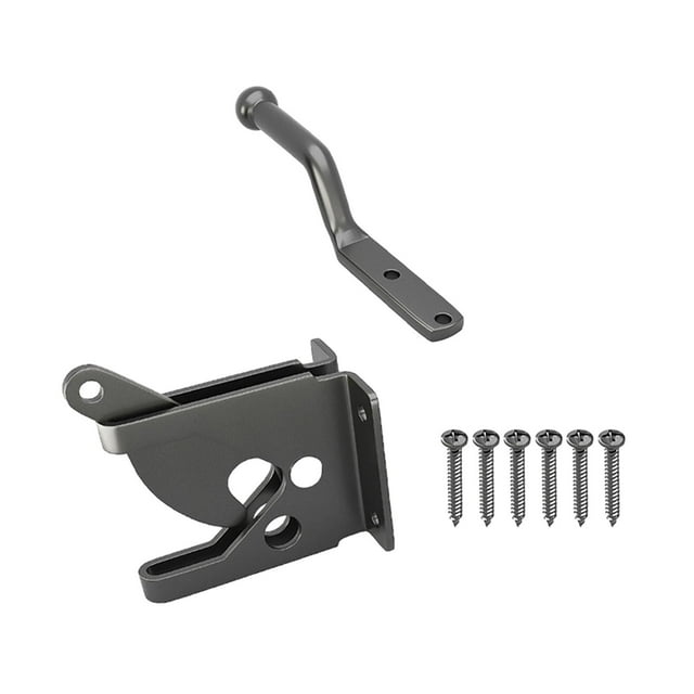 simhoa Fence Gate Hinge Latch Self Locking Hardware Warehouses Barn Door Lock Latch Short