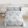 thumbnail image 2 of jejeloiu Rustic Flowers Bedding Comforter Set,Abstract Aesthetic Floral Twin Comforter Sets,Gray Green Bedding Set For Girls Teens,Microfiber Bedroom Decor Reversible,2-Piece, 2 of 8