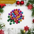 thumbnail image 4 of 100 cascabeles sueltos de 10 mm, cuentas pequeñas para manualidades, decoración de fiestas y festivales, adornos colgantes para árbol de Navidad (de colores)., 4 of 8