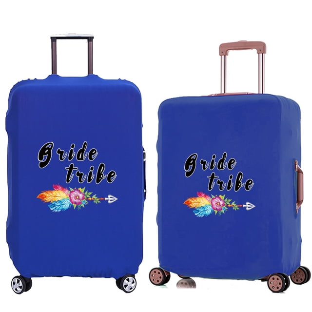 Luggage Cover Travel Suitcase Protective Cover for Trunk Case 18 '' -28 '' Foldable Light Elastic Suitcase Cover Bride Pattern 8Bride022 M