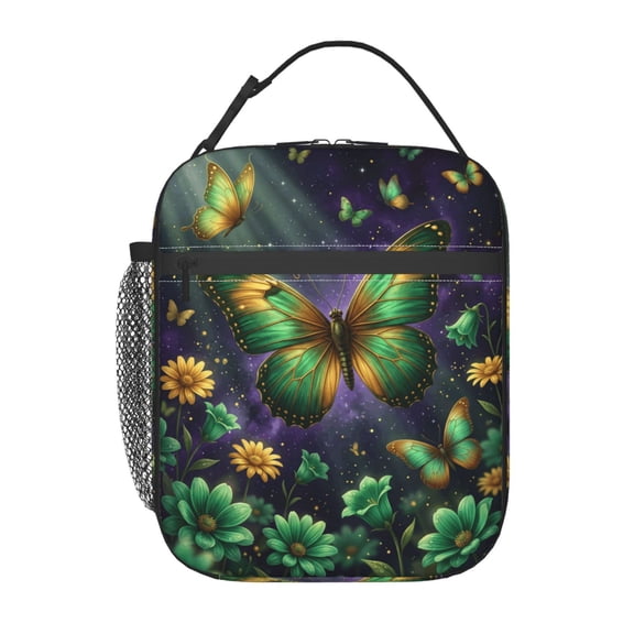 Butterfly Lunch Bag Reusable Insulated Cooler Bag Thermal Waterproof Lunch Box For Women Men Work Picnic