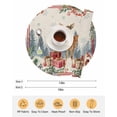 thumbnail image 6 of 15 Inch Round Placemats Set of 4, Christmas Elk Non Slip Heat Insulation PP Table Mats, Xmas Pine Cones Gifts Snowflake Retro Washable Place Mats for Kitchen Dining Party Table Decor, 6 of 7