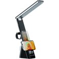 thumbnail image 1 of Smart Desk Lamp LED Desk Lamp 7 In 1 Wireless Charger Bracket Station USB Charging Port With Wireless Charger Digital Clock Display Alarm Foldable Dimmable Touch 3 Light Modes Compatible With IWatch,, 1 of 4